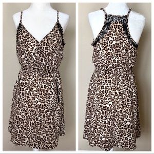 NWT NEW Animal Print Sleeveless Racerback DRESS